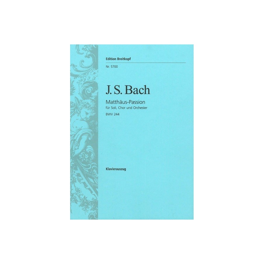 9790004164839BRK5700 Matthäus Passion BWV 244 / St. Matthew Passion BWV