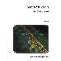 9790004170434BRK6857 Bach Studies For Flute Solo - Volume 1