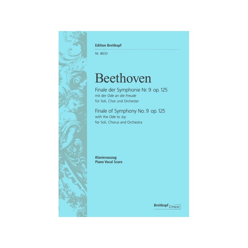 9790004182284BRK8633 Symphony No 9 D-Moll Op. 125