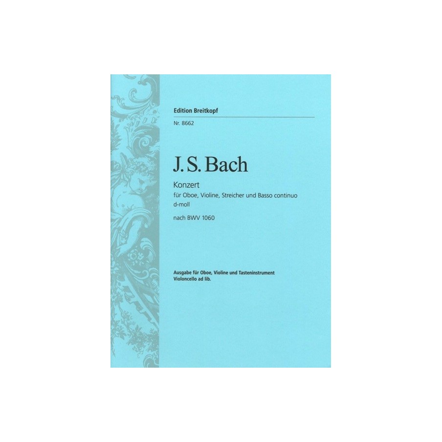 9790004180297BRK8662 Doppelkonzert d-moll rekonstruiert nach BWV 1060