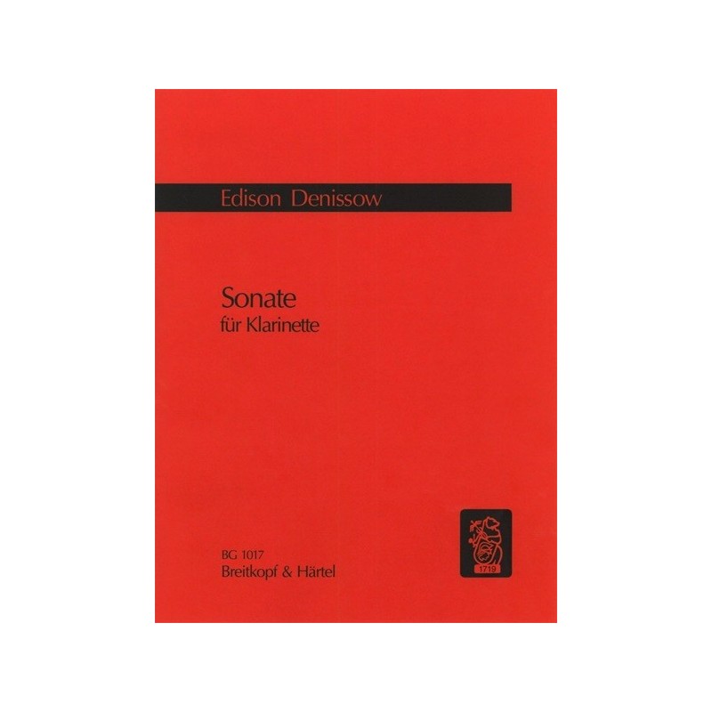 9790004140222BRKBG1017 Sonata for Clarinet