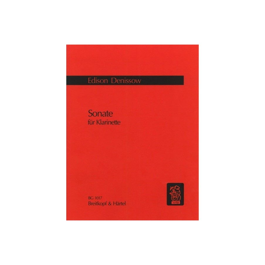 9790004140222BRKBG1017 Sonata for Clarinet
