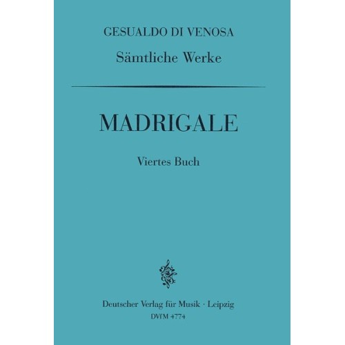 9790200440270BRKDV4774-01 GA IV: Madrigale, 4. Buch