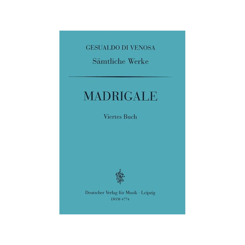 9790200440270BRKDV4774-01 GA IV: Madrigale, 4. Buch