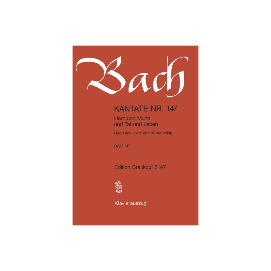 9790004173015BRKEB7147 Cantata 147 Herz Und Mund Und Tat Und Leben