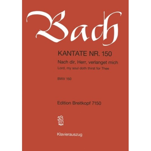 9790004173046BRKEB7150 Cantata BWV 150 Nach Dir, Herr, Verlanget Mich