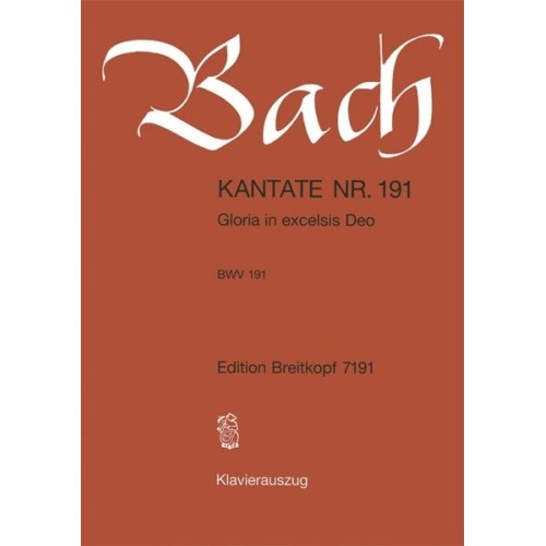 9790004173459BRKEB7191 Cantata 191 Gloria In Excelsis Deo