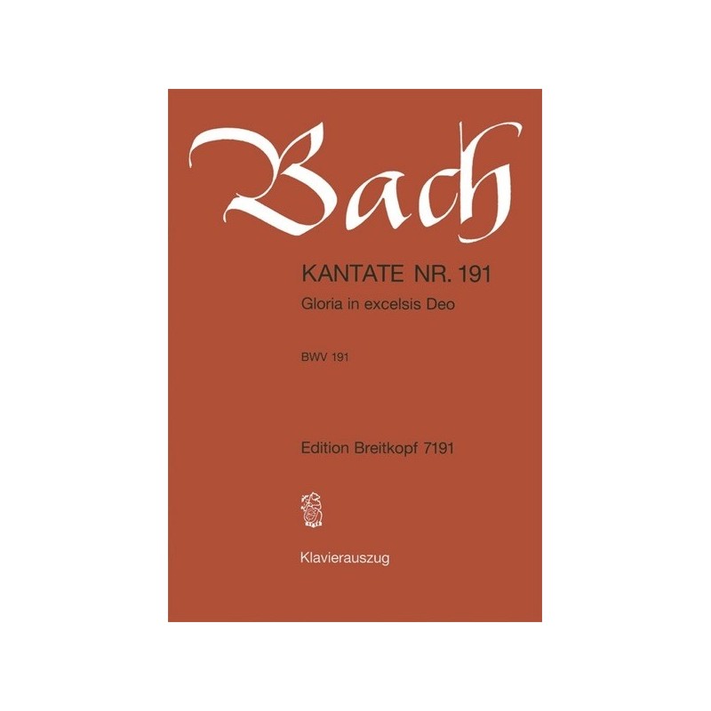 9790004173459BRKEB7191 Cantata 191 Gloria In Excelsis Deo