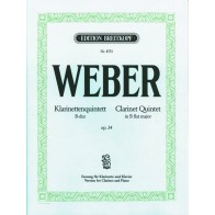9790004181607BRKEB8753 Clarinet Quintet In B Flat Op.34 - Piano Reduction