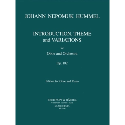 9790004481257BRKMR1200 Introduktion, Thema und Variationen Opus 102