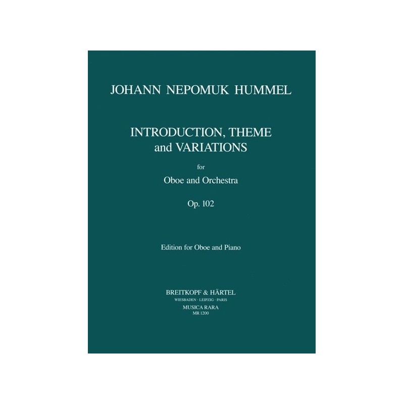 9790004481257BRKMR1200 Introduktion, Thema und Variationen Opus 102