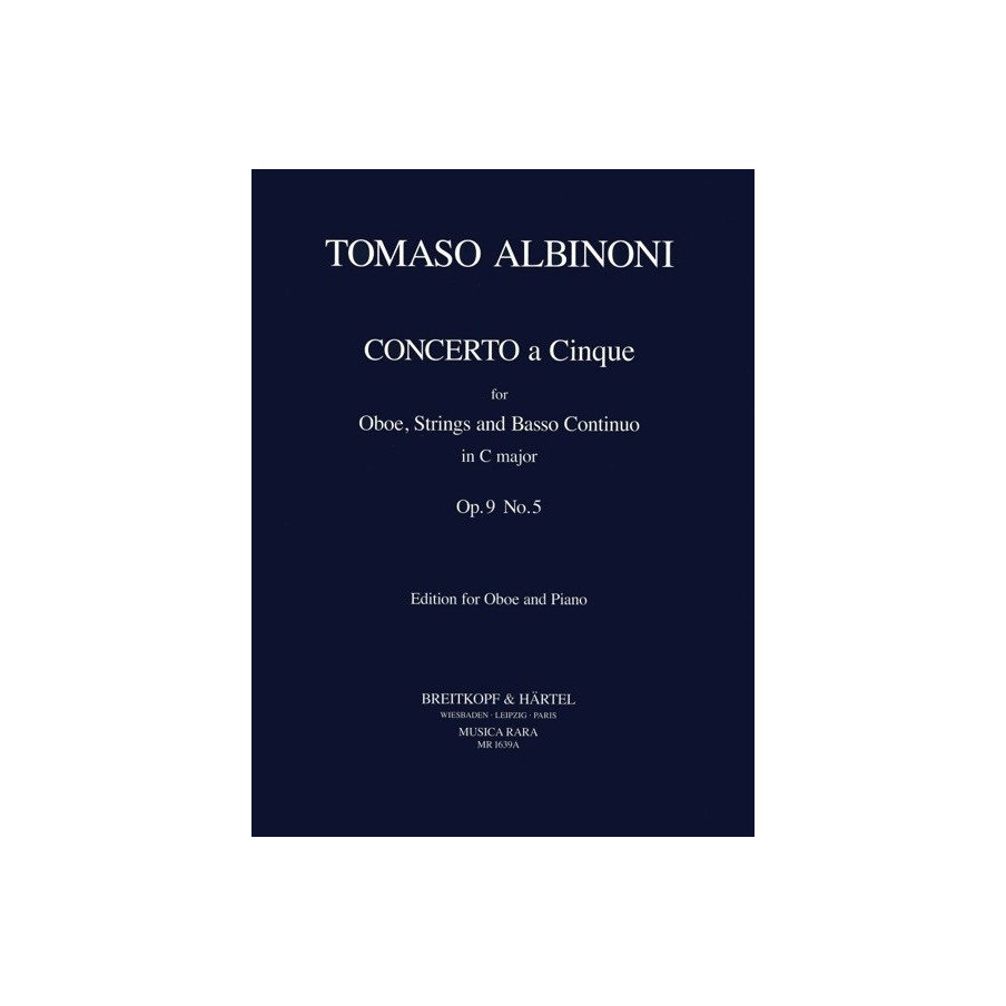 9790004483176BRKMR1639A Concerto a 5 in C op. 9/5