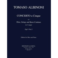 9790004483176BRKMR1639A Concerto a 5 in C op. 9/5