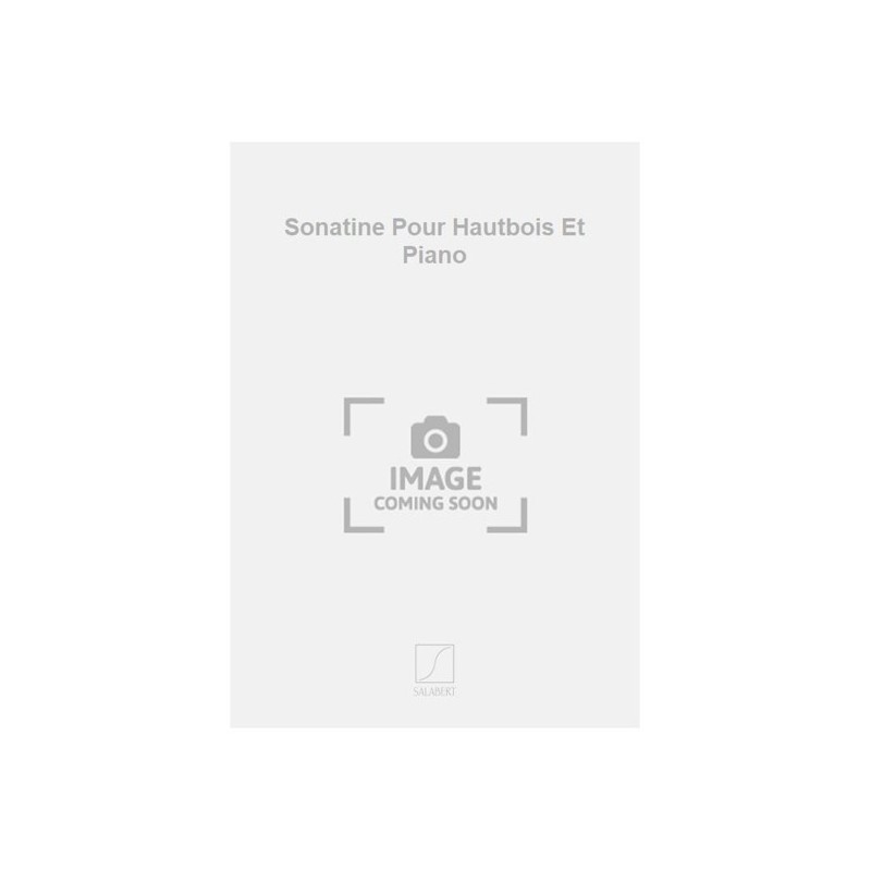 9790048021853SLB_00164800 Sonatine Pour Hautbois Et Piano
