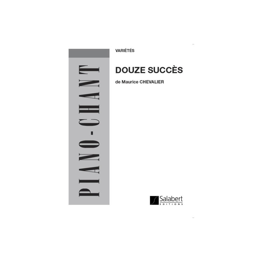 9790048029873SLB_00254900 12 Succes Varietes (Cht-Pno) Album