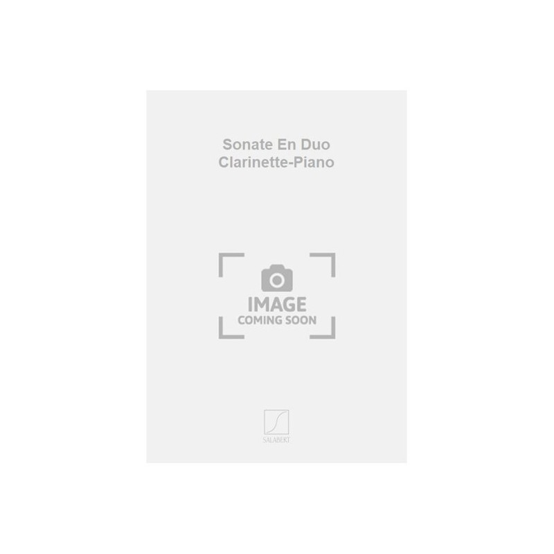 9790048031203SLB_00270700 Sonate En Duo Clarinette-Piano