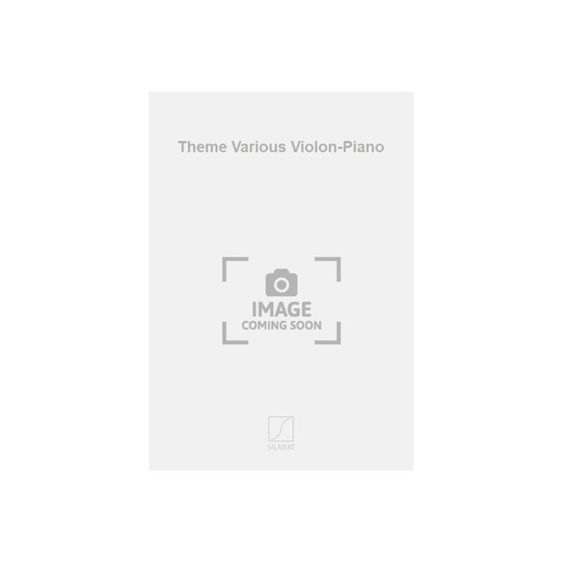 9790048040861SLB_00377700 Theme Various Violon-Piano