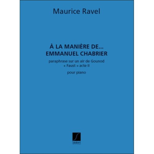 9790048005471SLB_00553700 A La Maniere De Chabrier Piano