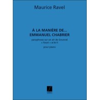 9790048005471SLB_00553700 A La Maniere De Chabrier Piano