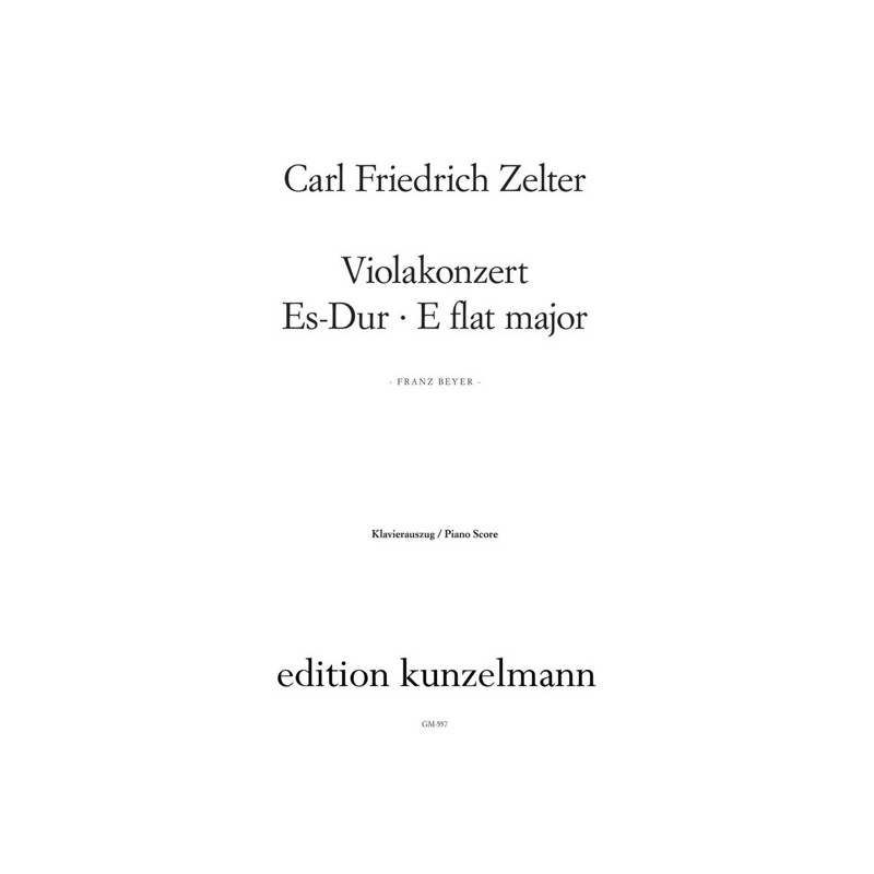 9790206205507EKGM557 Konzert Für Viola Es-Dur