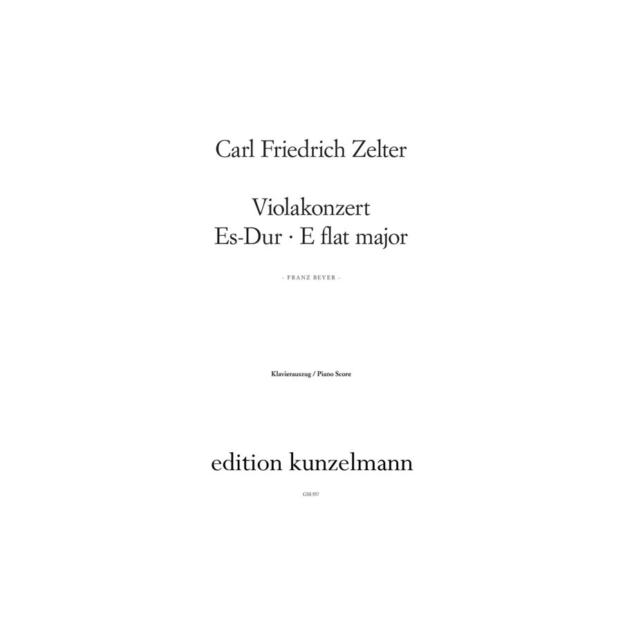 9790206205507EKGM557 Konzert Für Viola Es-Dur