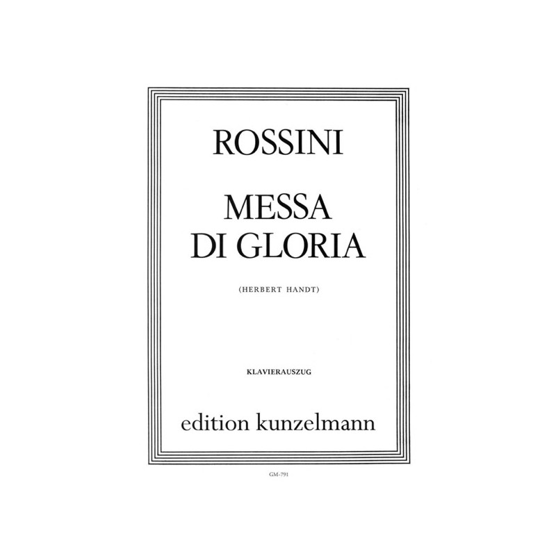 9790206204685EKGM791 Messa Di Gloria
