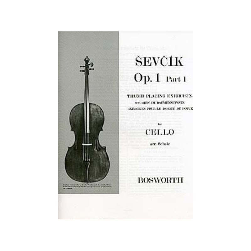 9781846096099BWH003543 Thumb Placing Exercises for Cello Op.1 Part 1