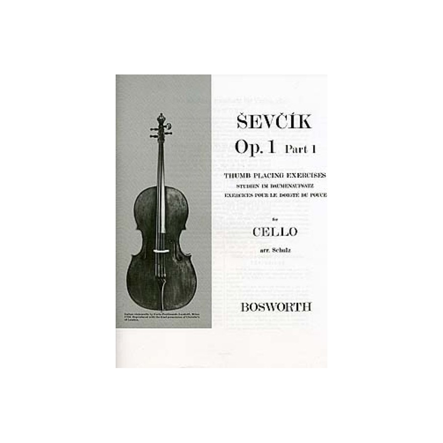 9781846096099BWH003543 Thumb Placing Exercises for Cello Op.1 Part 1