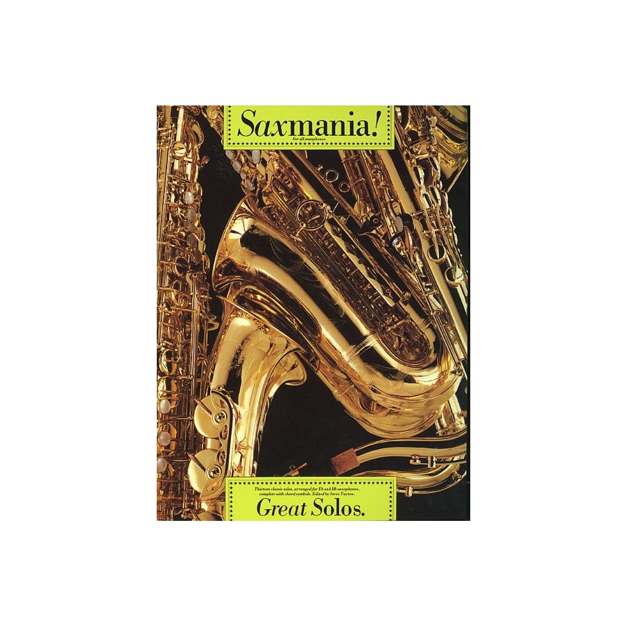 9780711931855MUSAM90123 Saxmania! Great Solos