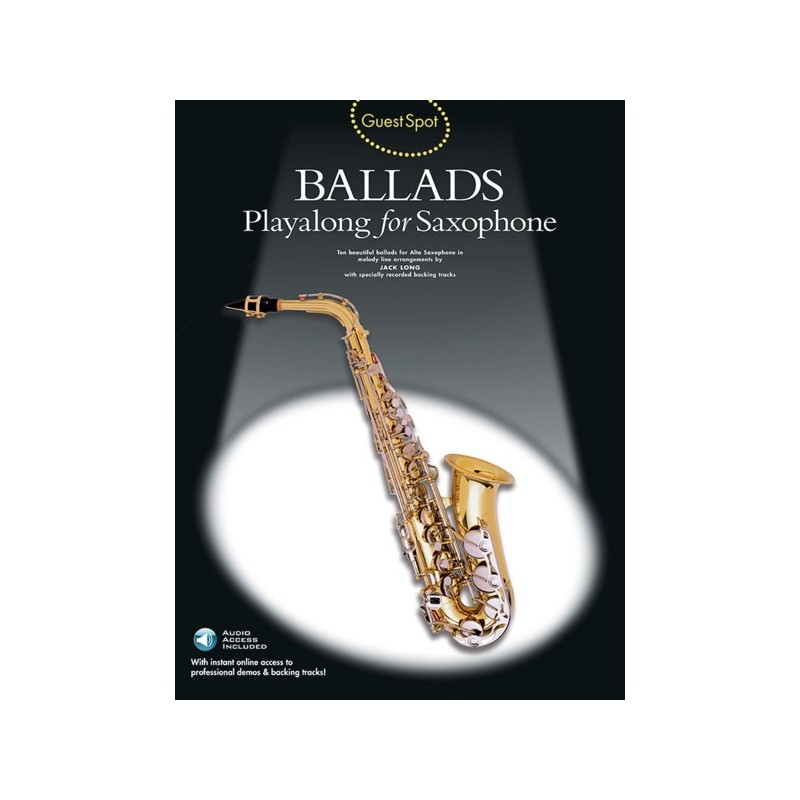 9780711962613MUSAM941809 Guest Spot: Ballads Playalong For Saxophone