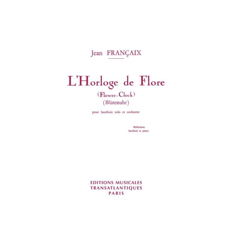 5020679592328ETR000596 L' Horloge de Flore - Blütenuhr - Flower Clock