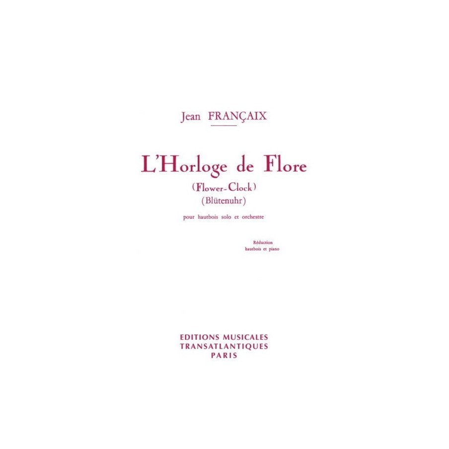 5020679592328ETR000596 L' Horloge de Flore - Blütenuhr - Flower Clock