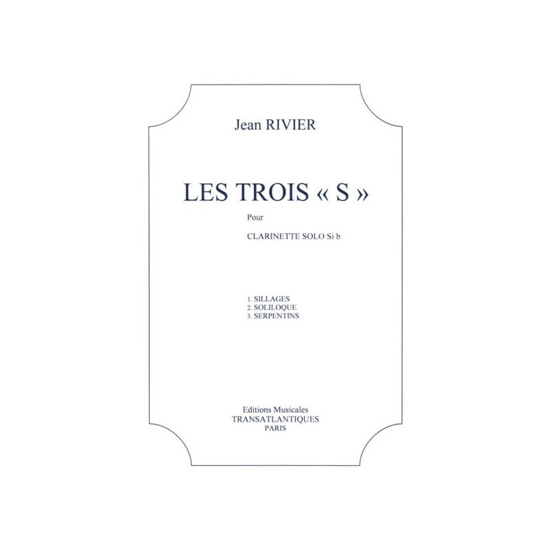 5020679281413ETR001312 Les 3 S : Sillages, Soliloque, Serpent