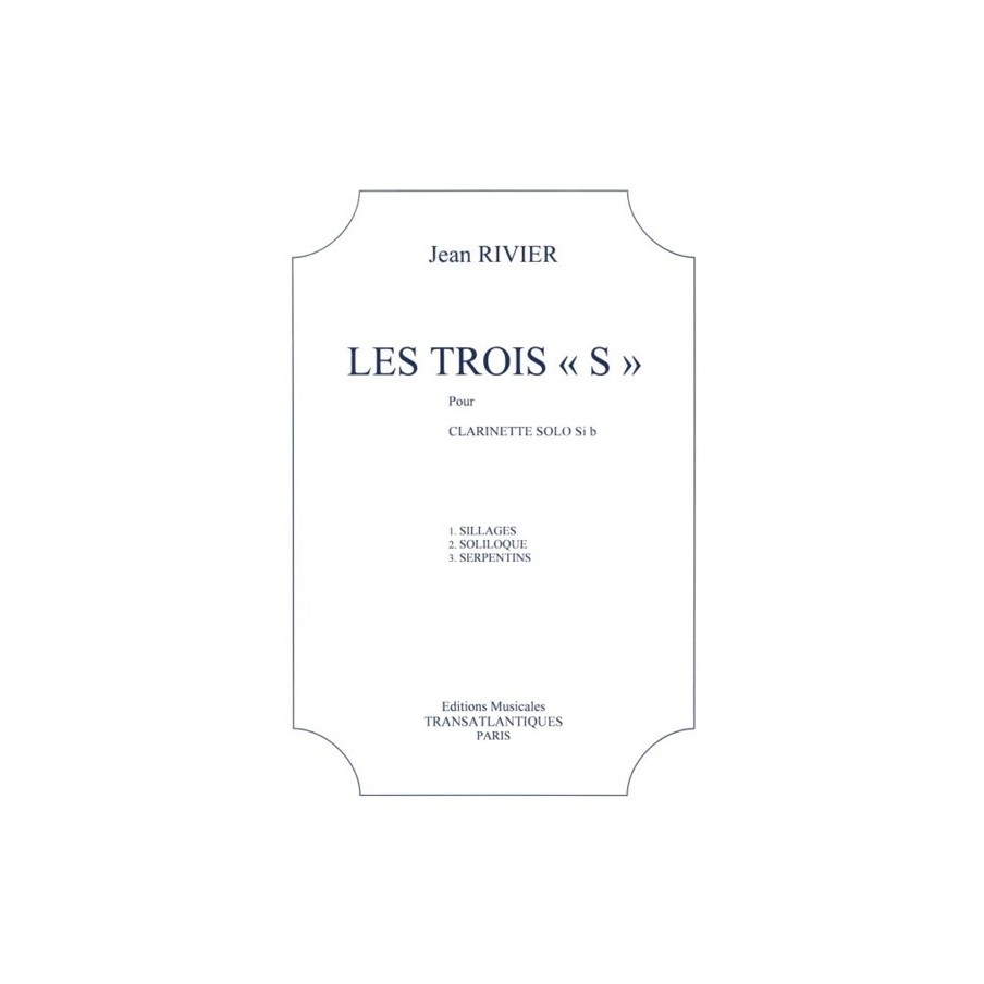 5020679281413ETR001312 Les 3 S : Sillages, Soliloque, Serpent