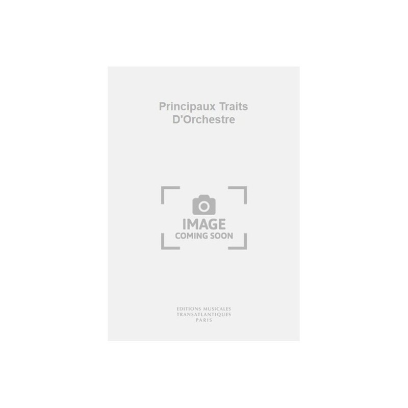 5020679281659ETR001533 Principaux Traits D'Orchestre