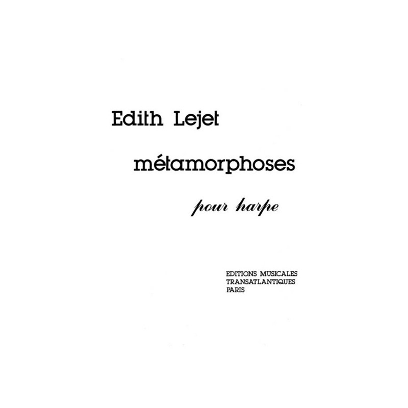 9790035164716ETR001640 Métamorphoses