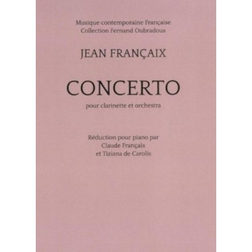 5020679140697ETR003001 Concerto For Clarinet (Piano Reduction)