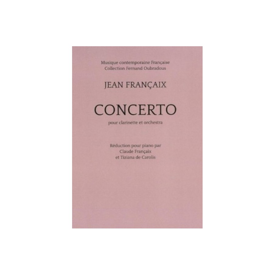 5020679140697ETR003001 Concerto For Clarinet (Piano Reduction)