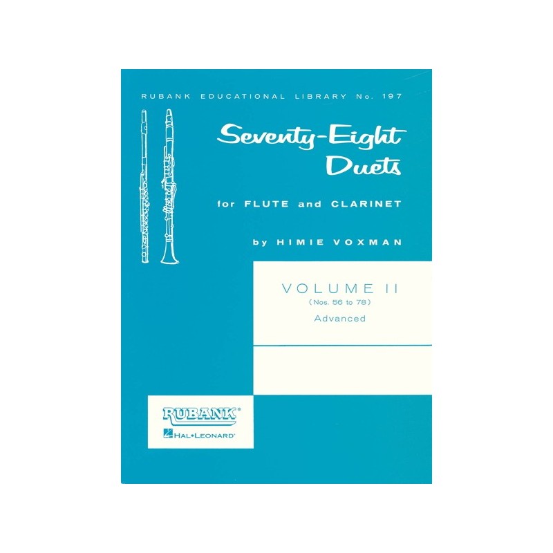 0000004060864HL04471050 78 Duets for Flute and Clarinet Vol. 2