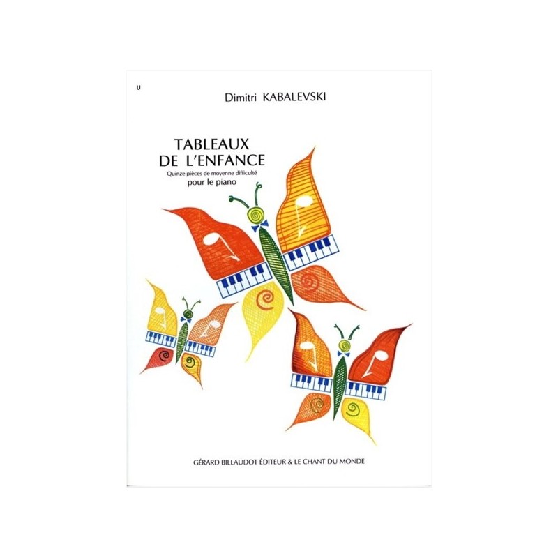 9790201641539CDMAJ45 Tableaux de l'enfance op. 27