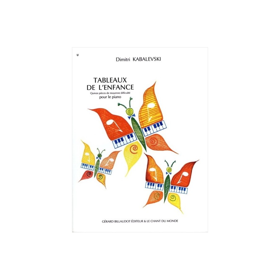 9790201641539CDMAJ45 Tableaux de l'enfance op. 27