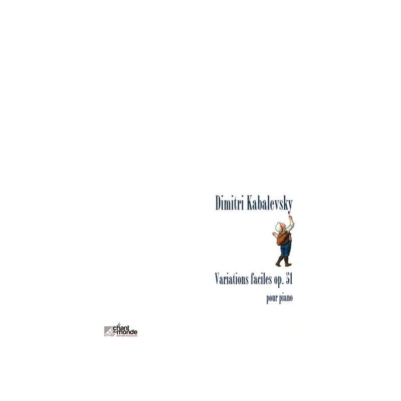 9790201641553CDMAJ46 Variations faciles op. 51