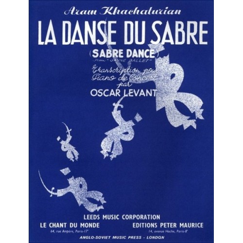 9790201646596CDMPN161 La Danse Du Sabre