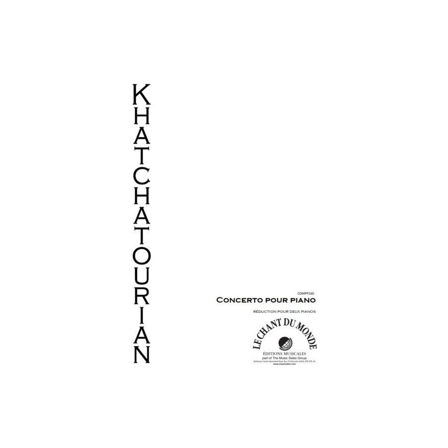9790201649412CDMPP260 Concerto Pour Piano Et Orchestre