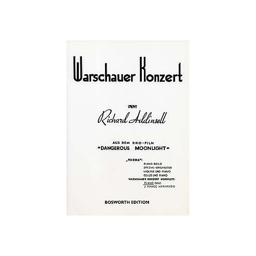 97839360265049790201608105BWH3579 Warsaw Concerto Piano Solo