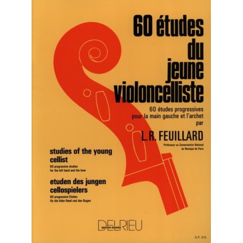 9790231705416DEL315 60 Etudes Jeune Violoncelliste