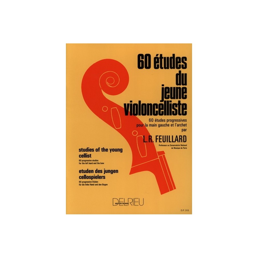 9790231705416DEL315 60 Etudes Jeune Violoncelliste