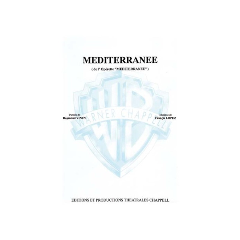 9788872078761CARMF124 Méditerranée (De l'opérette Méditerranée)
