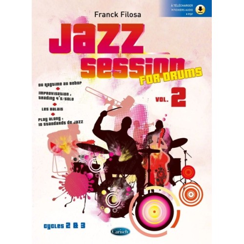 9790052000110CARMF2833 Jazz session for drums vol. 2