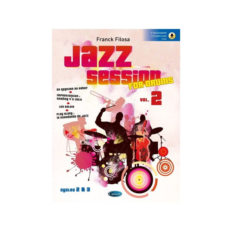9790052000110CARMF2833 Jazz session for drums vol. 2